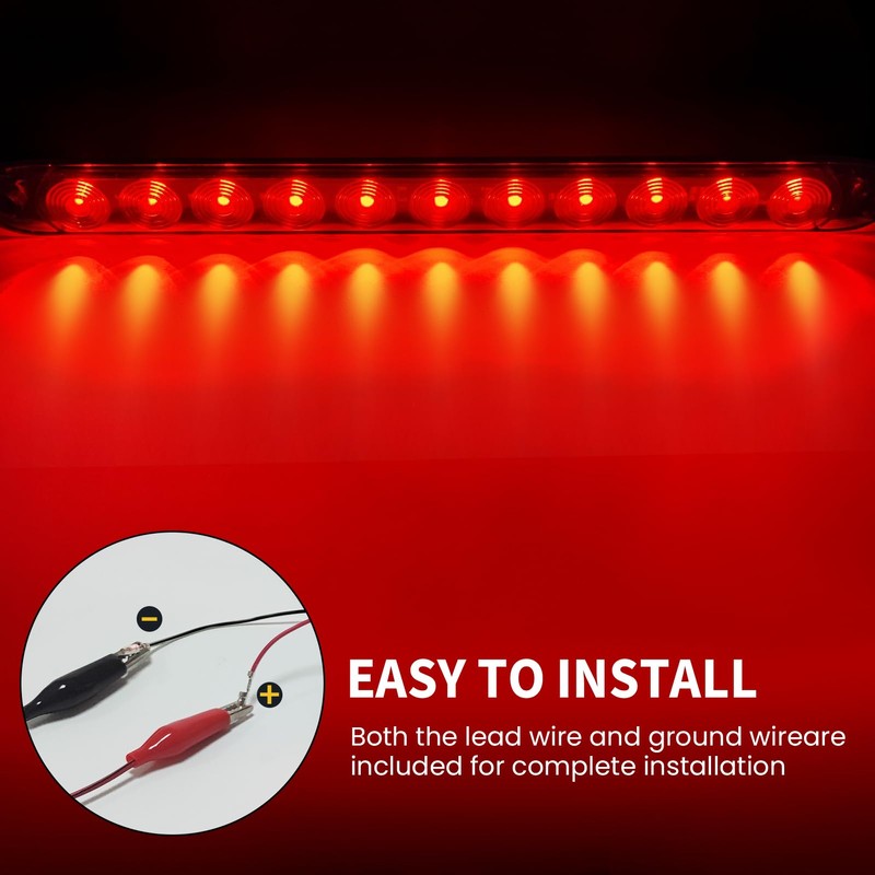 Aila Complete LED Trailer Light Kit, Submersible IP68 LED Stop