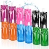 12 Stück Trinkflasche Faltbar 480ML, Flexible Wasserflasche Wiederverwendbare Tragbarer Zusammenklappbarer