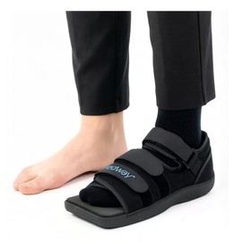 MEDWAY | Zapato Post-Operatorio (Punta Cuadrada) - Color Negro