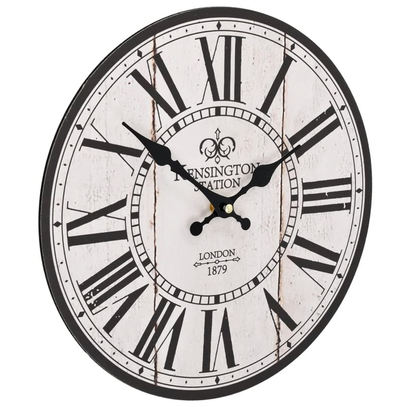 vidaXL Vintage Wall Clock Antique Large Dial Design Retro Analogue