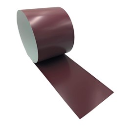 Eagle 1-24 Gauge KYNAR 500 Sheet Metal Flashing Rolls-10 FT Long-Heavy Duty-Commercial Grade-Roofing Flashing, Fascia Cover, Coping Cap-Multiple Sizes (6" x 10 FT, Burgundy)