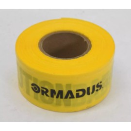 ORMADUS Caution Reinforced Tape Rolls Fastenal 3" x 500' 7mil Yellow Heavy Duty