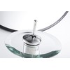 Bathroom Faucet Chrome Waterfall Glass Spout Single Handle One Hole