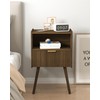 JOONEE Nightstand,Modern Bedside Table with Storage Drawer and Open Wood
