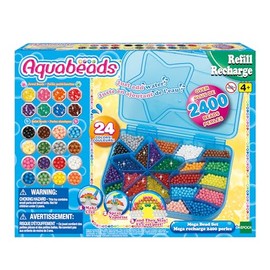 Aquabeads 31502 Maxi Beads Refill Pack, Refill Set, 2400 Colourful Craft Beads, Craft Fun for Children from 4 Years, No Ironing or Gluing