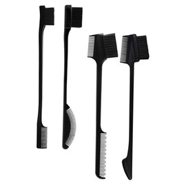 Mikinona 4-in-1 Hairline Combs Double-headed Makeup Brow Brush Kit for Women Styling