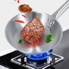 Stainless Steel Frying Pan Single Handle Fried Pan Cookware for
