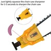 Yuecoom Chainsaw Sharpener, Saw Blade Teeth Sharpener Tool, Universal Portable