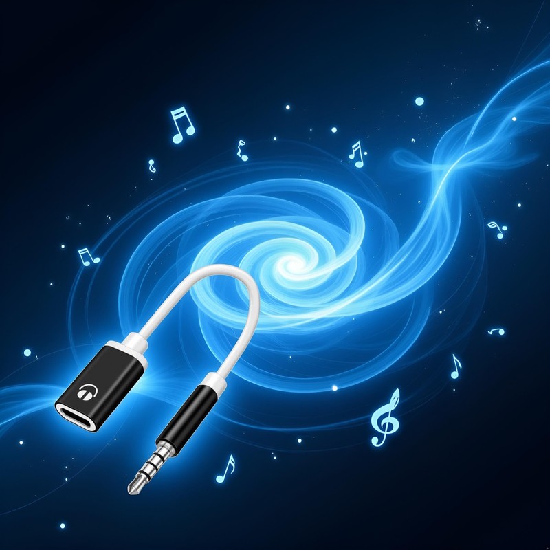 Enyolidimk 3.5mm USB to Aux Adapter 3.5mm Analog Cable Type-C
