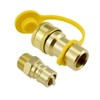 ZDRU 1/2 Inch Natural Gas Quick Connect Fittings with Male