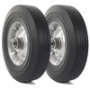 AR-PRO (2-Pack) 10" x 2.5" Flat Free Solid Rubber Replacement