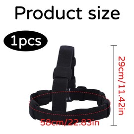 banjiabb Headband for Torch, Adjustable Headband, Head Light Band, Nylon Head Strap Band, Torch Head Strap, Head Torch Head Strap for Outdoor Camping Hiking Fishing