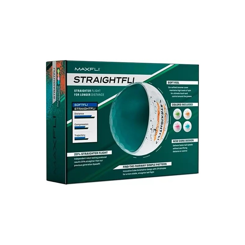 2025 Maxfli Golf Balls, Straightfli Golf Balls, Straight Fly Graffiti