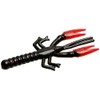 Zoom Bait Lil' Critter Craw Bait-Pack of 12 (Black Red/Red