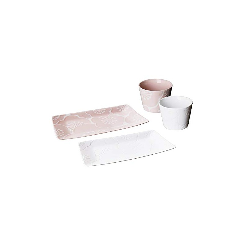 Saikai Pottery Hasamiyaki Hafuri Morning Pair 52859 5.1 fl oz