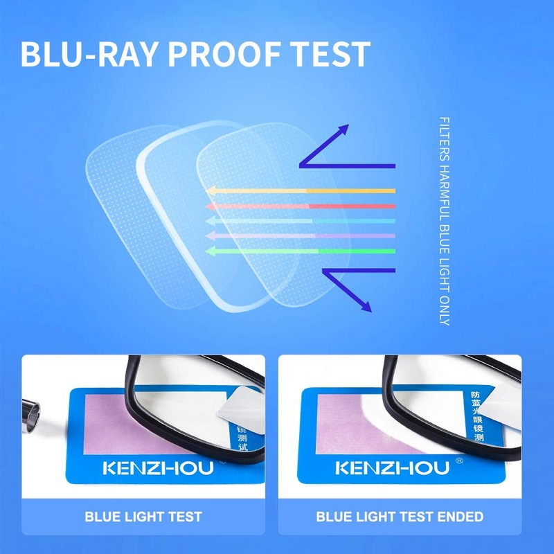 K KENZHOU Blue Light Blocking Computer Glasses Anti Eyestrain Unisex