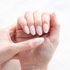 BEAUTYAVENUE See Through White Dots Real Gel Nail Stickers