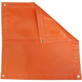 8 Ft. x 10 Ft. Orange 18 Oz. Vinyl Tarp
