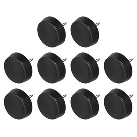 METALLIXITY Furniture Feet Nail (16mm/0.6in) 100Pcs, Plastic Round Chair Glides Sliders - for Chairs Sofa Furniture Sliders Protector Pad, Black