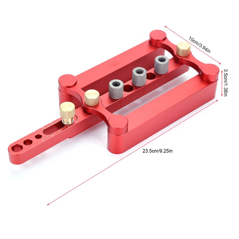 6/8/10mm Self Centering Dowelling Jig Dowel Hole Drilling Guide DIY