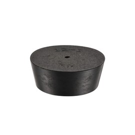 YOKIVE Rubber Stoppers with Hole Conical Plug with High Temperature Resistance Protection Hole Ideal for Laboratory Industry (Black, 54 mm to 64 mm)