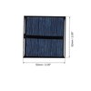 sourcing map Mini Solar Panel Cell 3V 125mA 0.375W 52mm