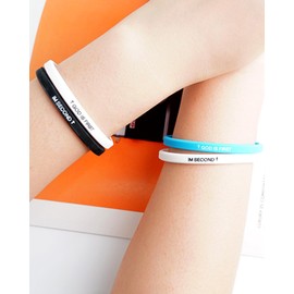 CLOORDE 4 Pcs God Is First I Am Second Bracelets Inspirational Bible Jeaus Silicone Bracelet Christian Religious Verses Rubber Bracelets Seeking Daily Encourage Wristband for Men Women