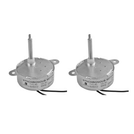 CHANCS TYC40 Small Synchronous Motor 12 V 5 RPM AC Shaft 35 mm for Ornamental Fibre Optic Christmas Tree 2 Pieces
