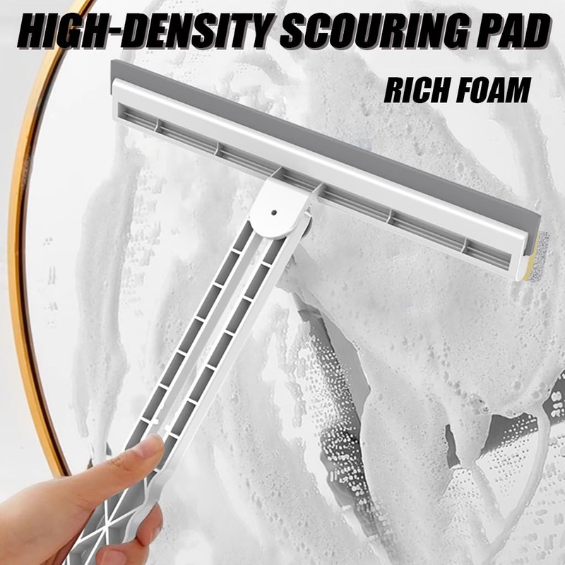 Shower Scraper - Foldable 360° Rotating Glass Cleaning Tool -