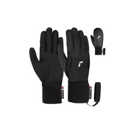 Reusch Unisex - Adult Baffin Touch-tec™ Aangenaam Warm Windproof Extra Aademende Sports Gloves, Tour Gloves, Tou Winter Gloves, Black/Silver, 9 EU