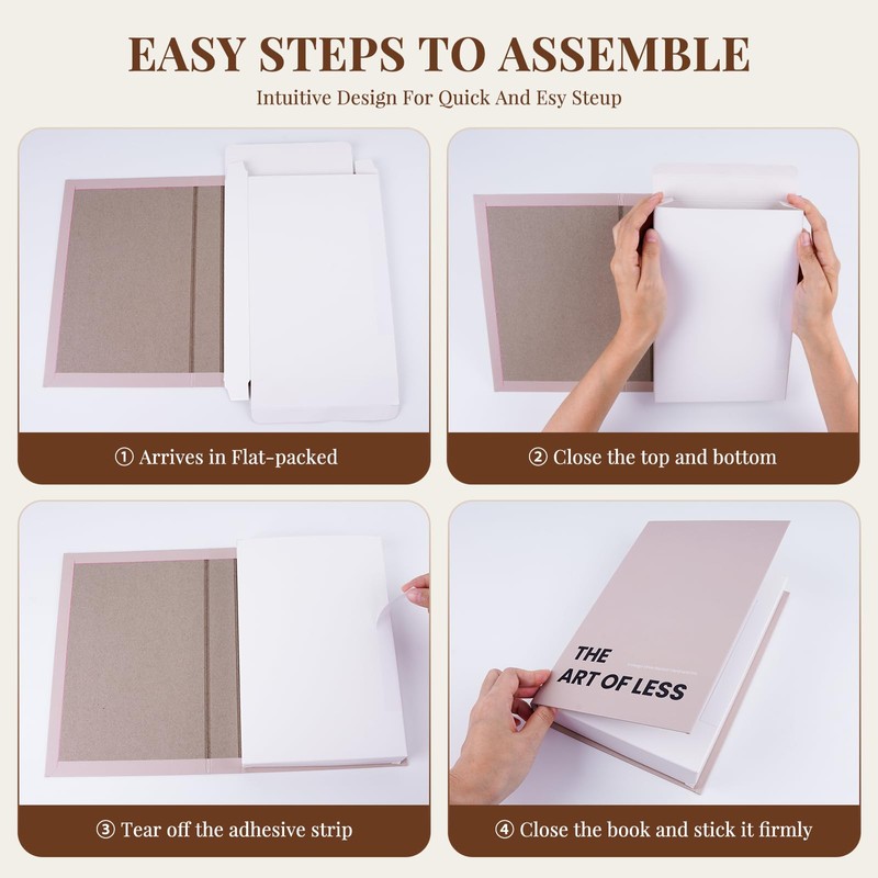 3Pcs Decorative Books, Fake Books for Coffee Table Decor Home