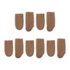 SING F LTD 10Pcs Brown Needle Felting Leather Finger Protector