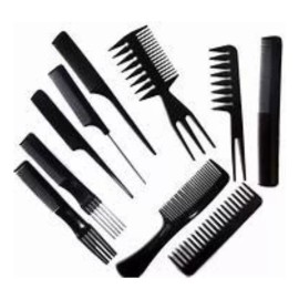 Camila Juego De 10 Peines Para Barbería,estetica Y Estilismo
