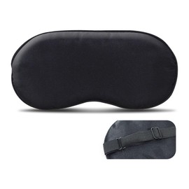 Black Eye Mask Sleeping Eye Mask for Women Men Light Blocking Sleep Mask Eye Covers Adjustable Strap for Travel Flight Nap