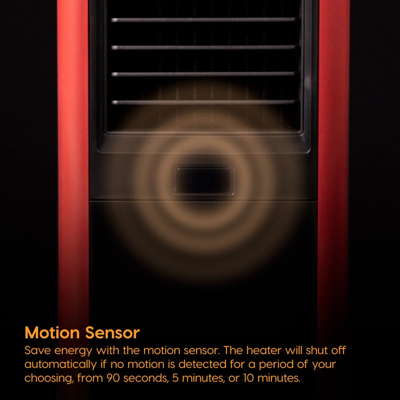 IRIS WOOZOO Slim Portable Space Indoor Heater With Motion Sensor