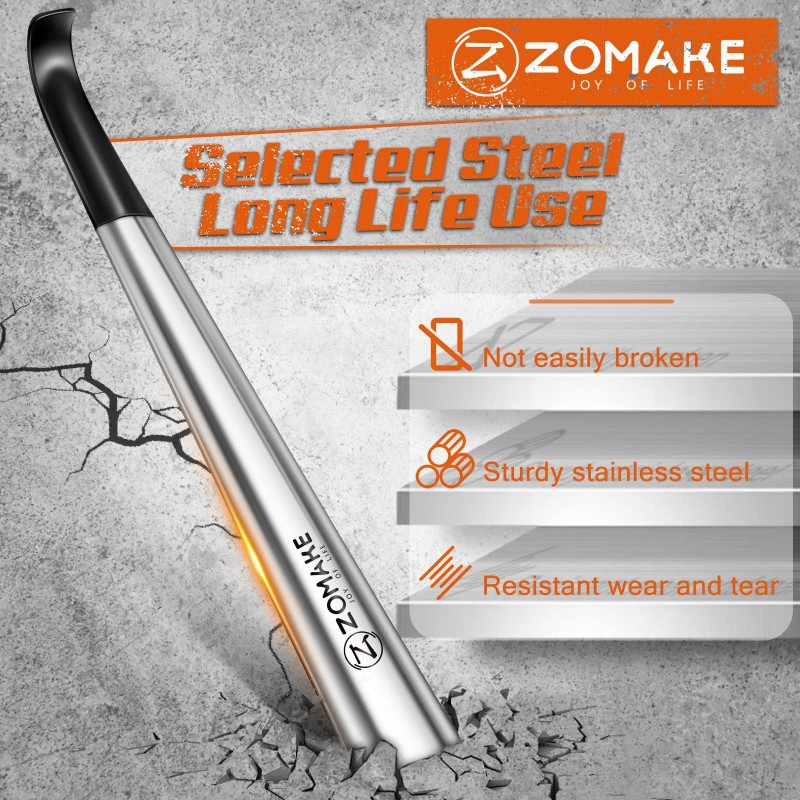 Zomake Shoe Horn Long Handle For Seniors 2 Pack,metal Long