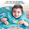 grabease Allover Waterproof Bib for Self-Feeding Infants and Toddlers, Machine