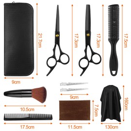 Relota 10 Pieces Hairdressing Accessories, Hair Scissors, Hairdressing Scissors, Hair Cutting Set, Hair Cutting Set, Hairdressing Scissors Set, Hairdressing Scissors Set, Thinning Scissors Set, Barber