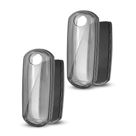 QAGGUM 2 Pcs Key Fob Cover Soft TPU Car Key Fob Case Fit for Mazda 3 6 8 Miata MX-5 CX-3 CX-5 CX-7 CX-9, 4 Buttons Remote Key Protector Black, Anti-Scratch Key Shell