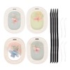 4PCS Set Wardrobe Aromatherapy Wax Tablets Long Lasting Floral Scent