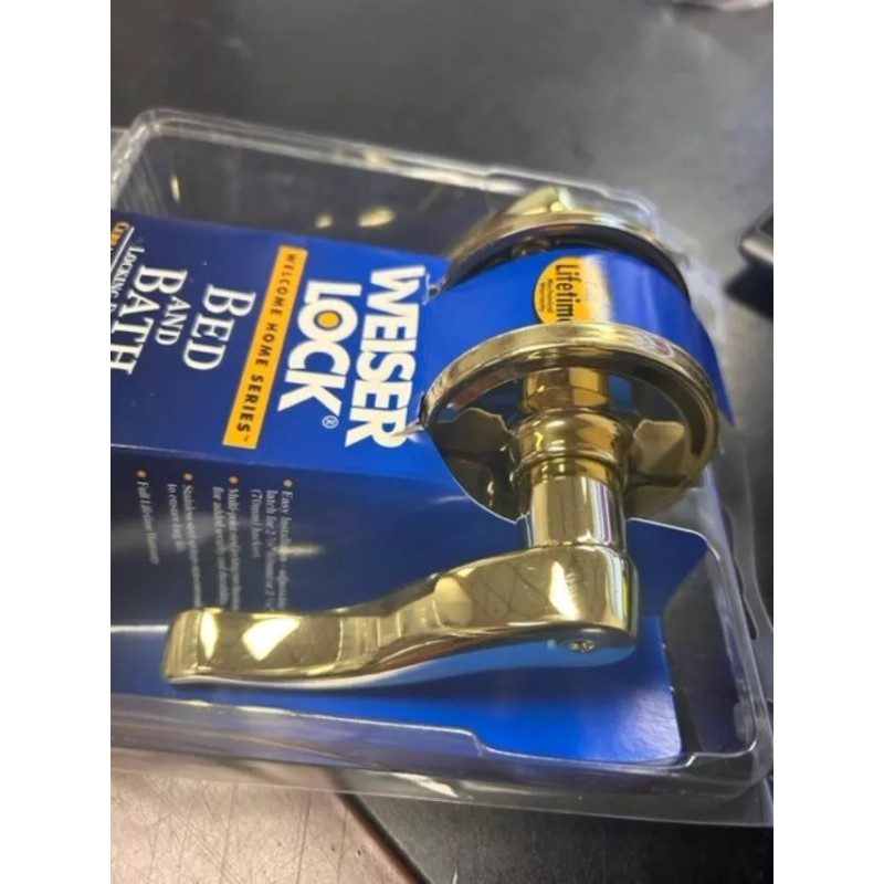 WEISER LOCK DOOR LEVER BED&BATH