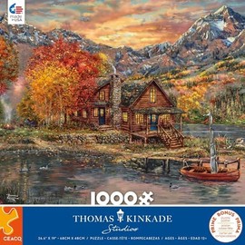 Ceaco - Thomas Kinkade - Un Perfecto día de otoño - Rompecabezas de 1000 Piezas