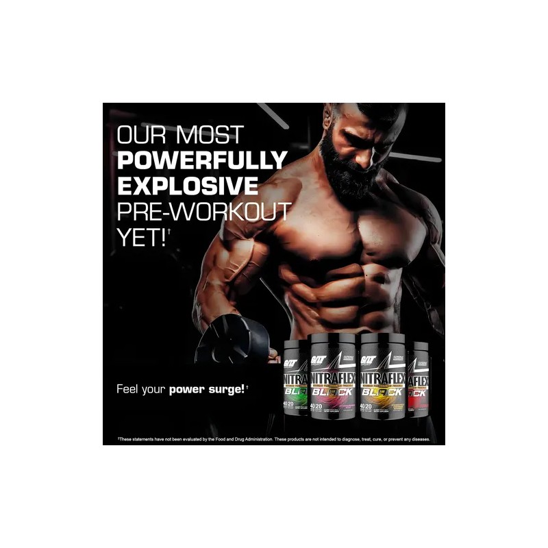 Pre Entreno Polvo GAT Nitraflex Black Sabor Watermelon Dragón Fruit