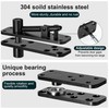 Hidden Door Hinge,Heavy Duty Door Hinge,Pivot Hinge,570Lbs Load-Bearing,Solid Stainless Steel,Swinging