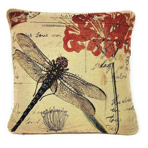 Tache Home Fashion Dragonfly Pillow Cover, 1 Piece