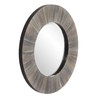 Howard Elliott Henley Mirror, Dark Rustic Wood
