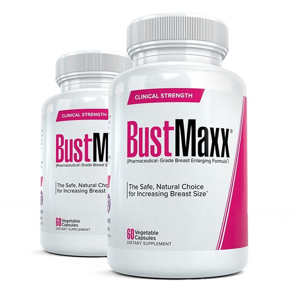 Bustmaxx All Natural Bust Enlarging & Enhancement Supplement Capsules, 120 Count