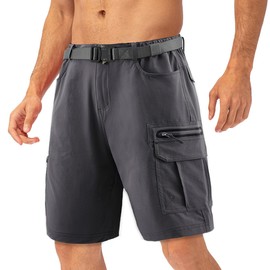 Quick Dry Big Tall Performance Fishing Shorts Ripstop Stretch Cargo Cool Multi Pocket Lightweight Shorts