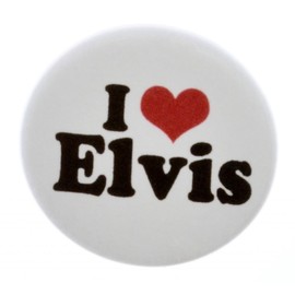I Love Elvis 2.25" Keychain (heart)