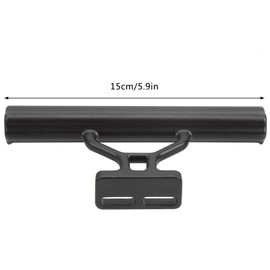 Keenso Bike Handlebar Extension, Bicycle Handlebar Extender Aluminum Alloy Bracket for Clamp Speedometer Headlight Light Lamp GPS Phone Mount Holder with Hex Wrench(black)
